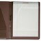 Dacasso Chocolate Brown Leather Standard Padfolio EI-3401 - alternate 2